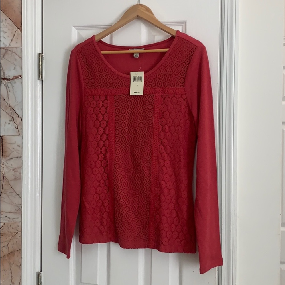 LS size L Lucky Brand Thermal top NWT